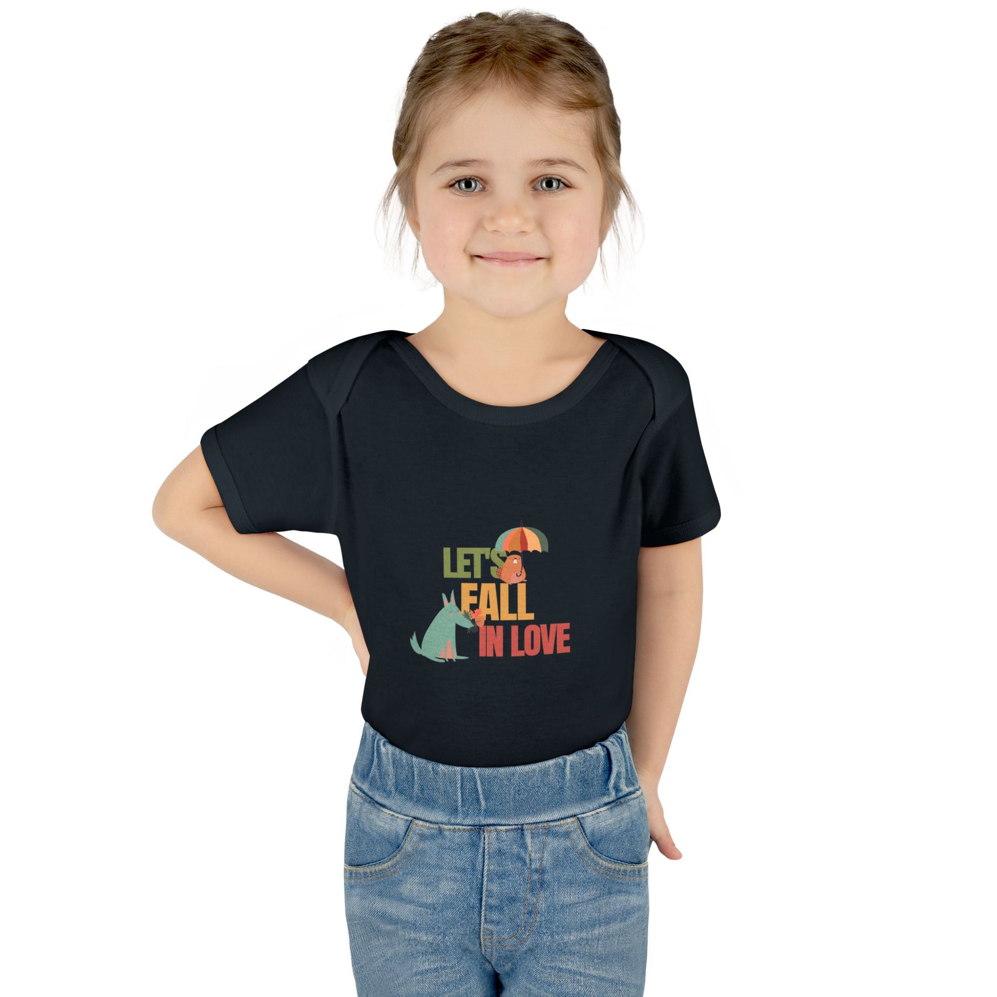 Autumn Baby Bodysuit - Let's Fall in Love, Cute Infant Outfit, Seasonal Gift, Baby Shower Present, Little One's Fall Fashion - MaisonThreadory