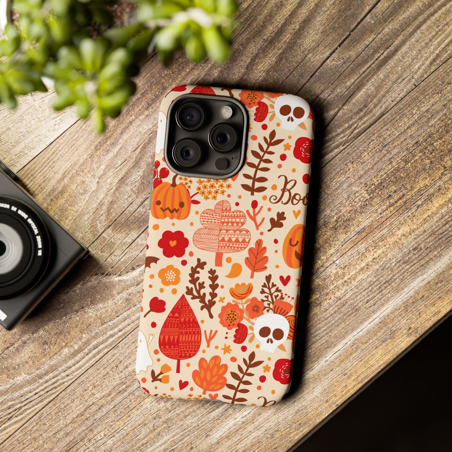 Autumn Phone Case - Cozy Fall Vibes, Pumpkin Decor, Halloween Gift, Floral Design, Seasonal Aesthetic