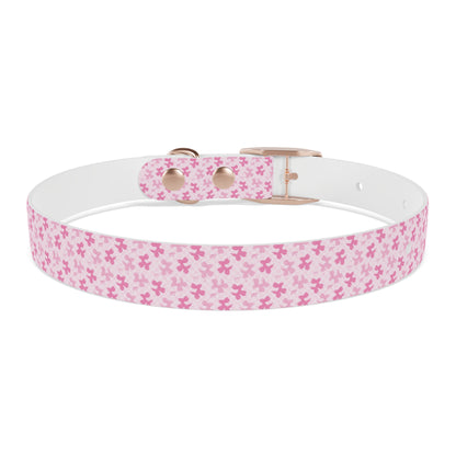 Cute Floral Dog Collar, Pet Accessories, Dog Fashion, Personalized Pet Gift, Pink Puppy Collar, Dog Walking Gear - MaisonThreadory