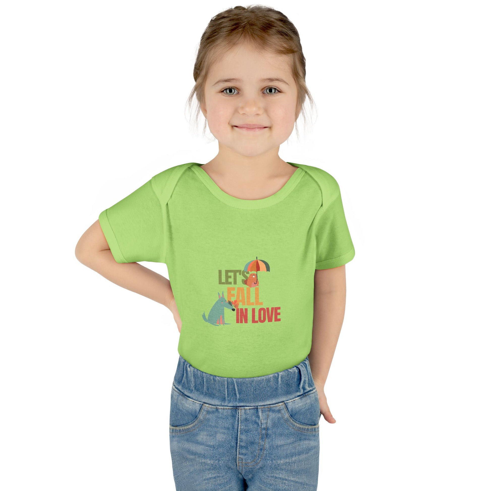 Autumn Baby Bodysuit - Let's Fall in Love, Cute Infant Outfit, Seasonal Gift, Baby Shower Present, Little One's Fall Fashion - MaisonThreadory