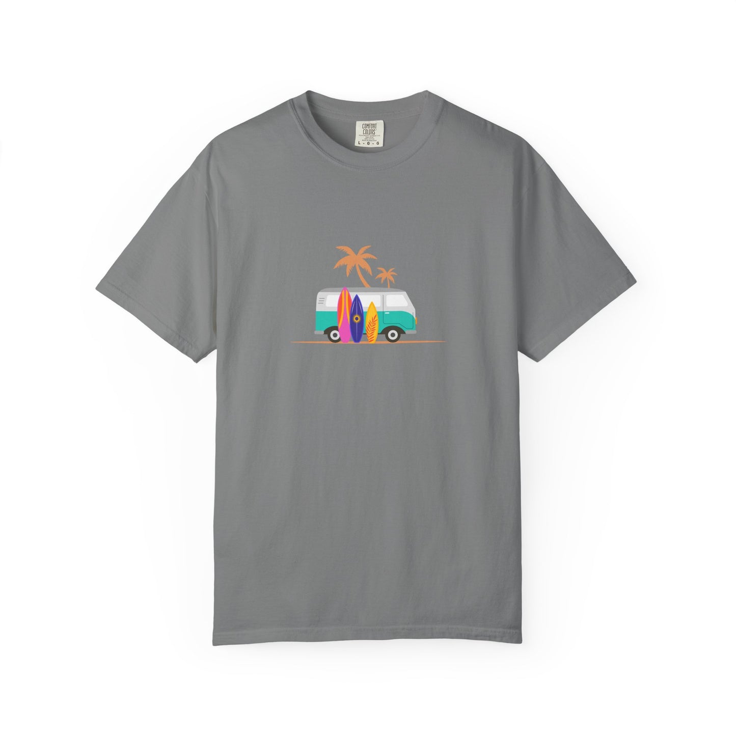 Surf Van T-Shirt — Retro Beach Camper Graphic Tee