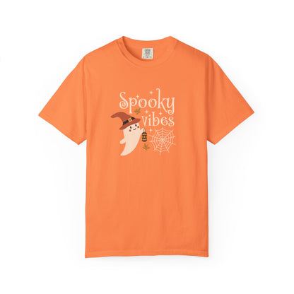 Spooky Ghost T-Shirt, Halloween Apparel, Unisex Tee, Fall Fashion, Cute Ghost Design, Perfect for Autumn Celebrations - MaisonThreadory