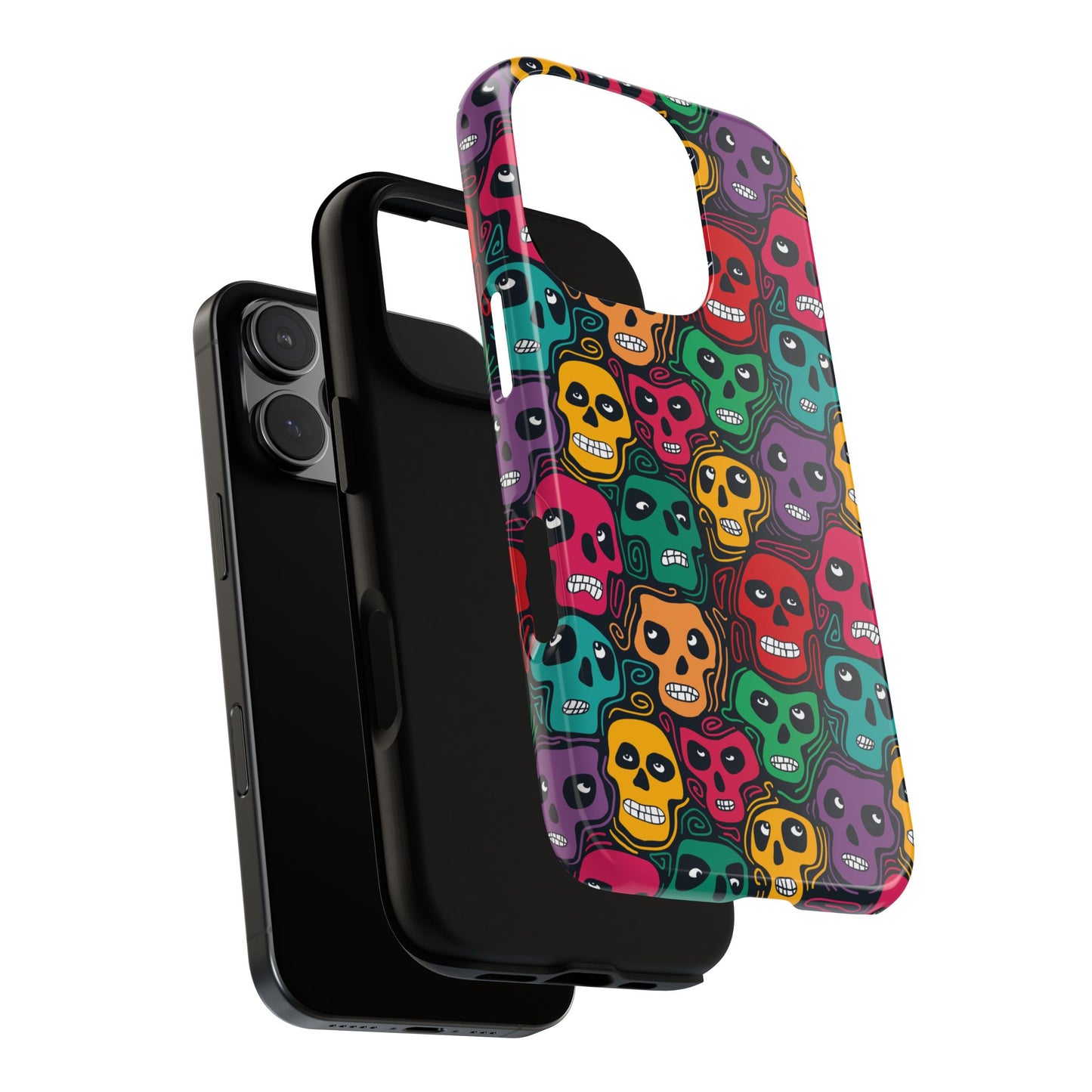 Phone Case, Day of the Dead Tough Case Phone, Mexican Skull Phone Cover, Floral Skeleton Phone Protector, Sugar Skull iPhone Case, Tough