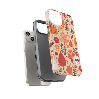 Autumn Phone Case - Cozy Fall Vibes, Pumpkin Decor, Halloween Gift, Floral Design, Seasonal Aesthetic