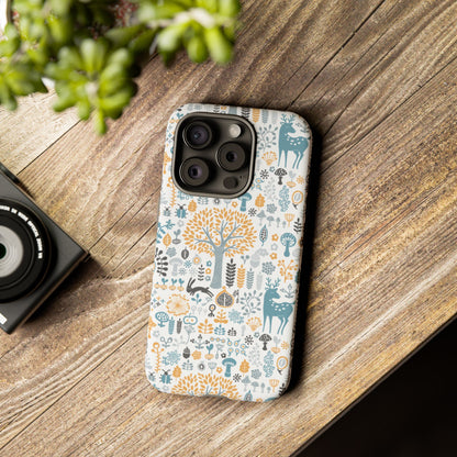 Nature-Inspired Phone Case, Durable Protective Cover, Bohemian Phone Accessory, Symbol of Strength, Eco-Friendly Gift