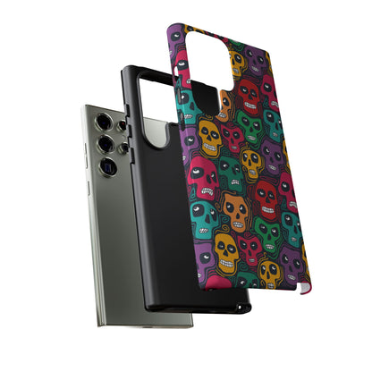 Phone Case, Day of the Dead Tough Case Phone, Mexican Skull Phone Cover, Floral Skeleton Phone Protector, Sugar Skull iPhone Case, Tough
