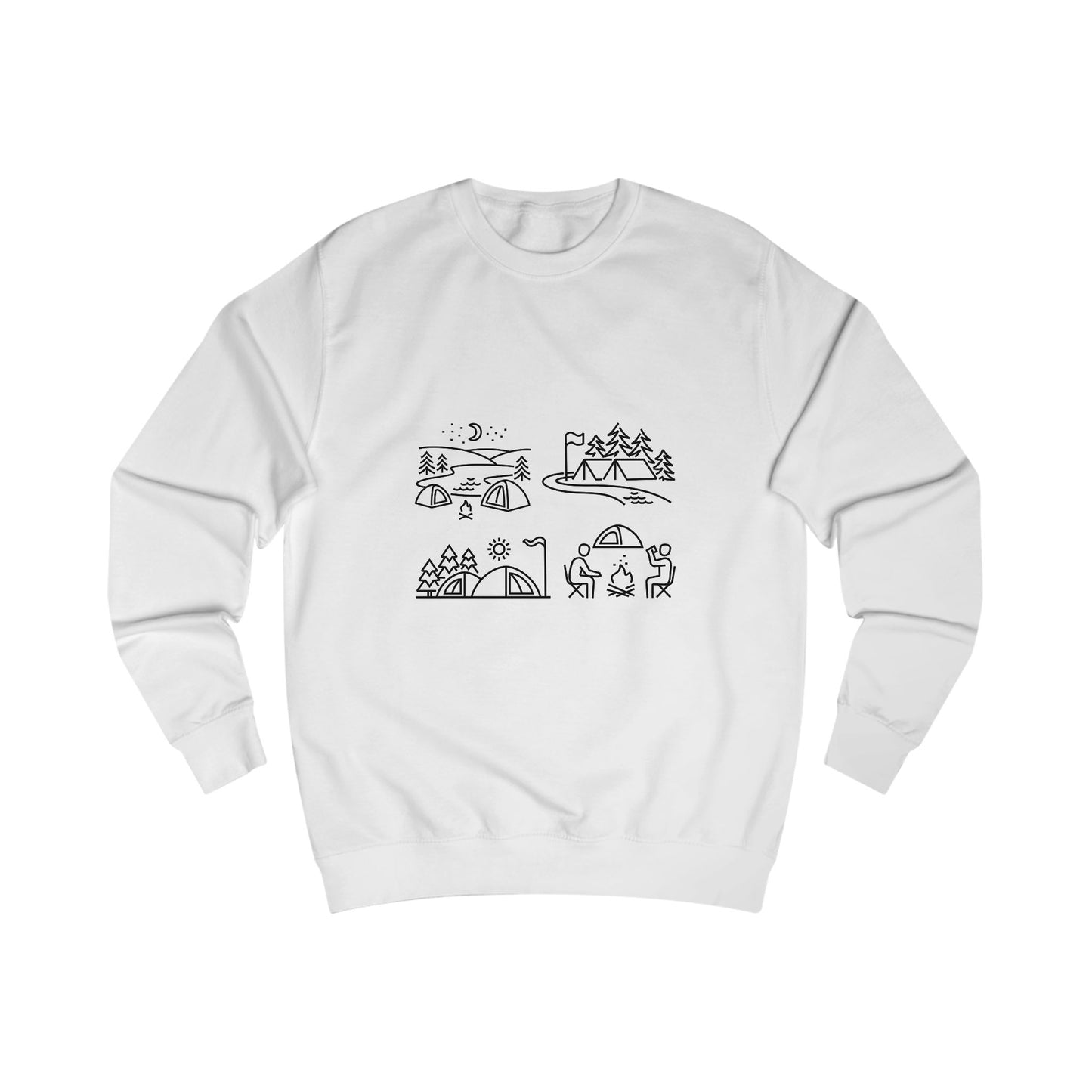 Outdoor Adventure Unisex Sweatshirt - Cozy Nature-Themed Apparel for Hiking, Camping, Travel, Gifts, Eco-Conscious Living