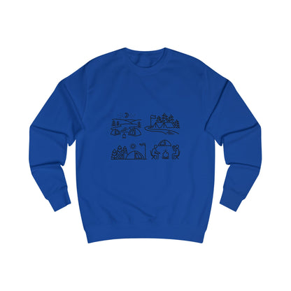 Outdoor Adventure Unisex Sweatshirt - Cozy Nature-Themed Apparel for Hiking, Camping, Travel, Gifts, Eco-Conscious Living