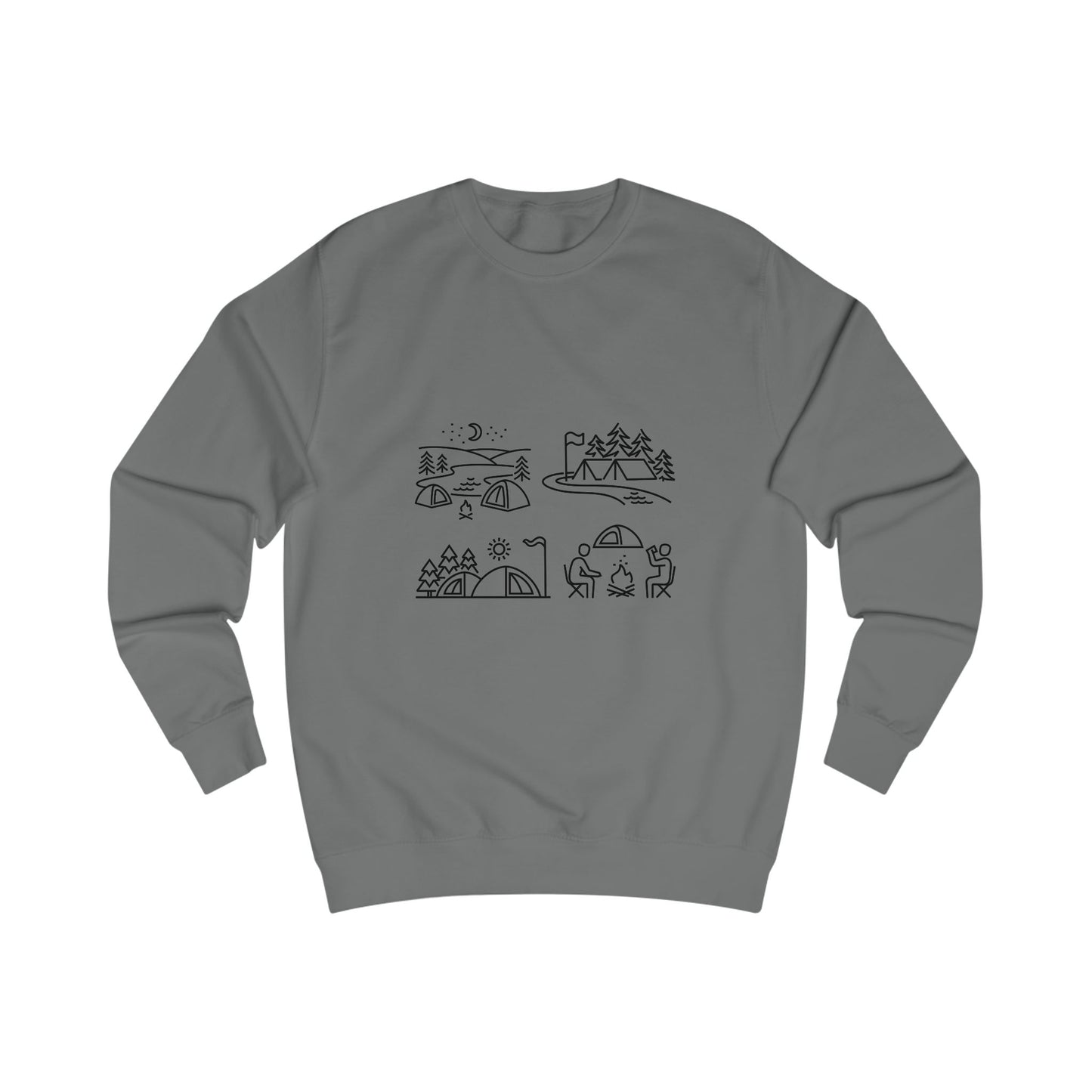 Outdoor Adventure Unisex Sweatshirt - Cozy Nature-Themed Apparel for Hiking, Camping, Travel, Gifts, Eco-Conscious Living