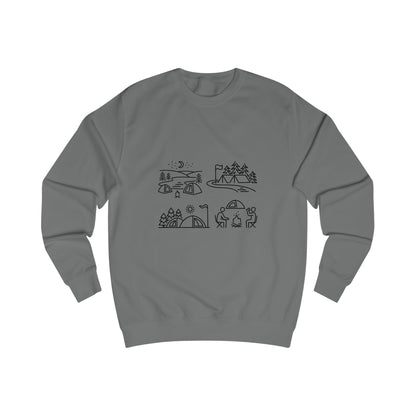 Outdoor Adventure Unisex Sweatshirt - Cozy Nature-Themed Apparel for Hiking, Camping, Travel, Gifts, Eco-Conscious Living