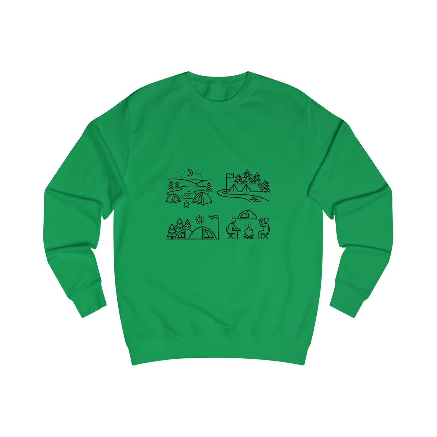 Outdoor Adventure Unisex Sweatshirt - Cozy Nature-Themed Apparel for Hiking, Camping, Travel, Gifts, Eco-Conscious Living