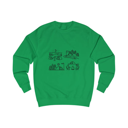 Outdoor Adventure Unisex Sweatshirt - Cozy Nature-Themed Apparel for Hiking, Camping, Travel, Gifts, Eco-Conscious Living
