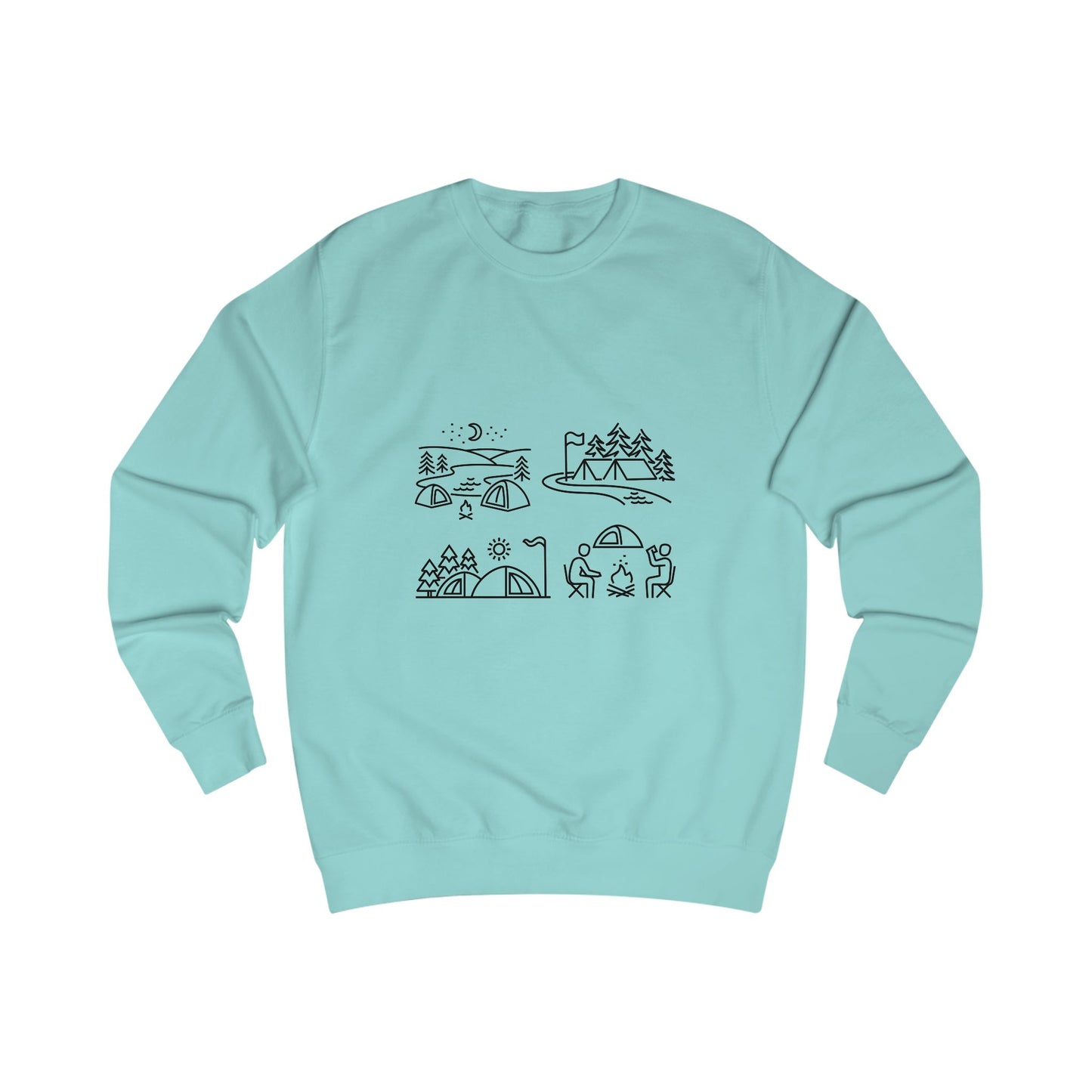 Outdoor Adventure Unisex Sweatshirt - Cozy Nature-Themed Apparel for Hiking, Camping, Travel, Gifts, Eco-Conscious Living