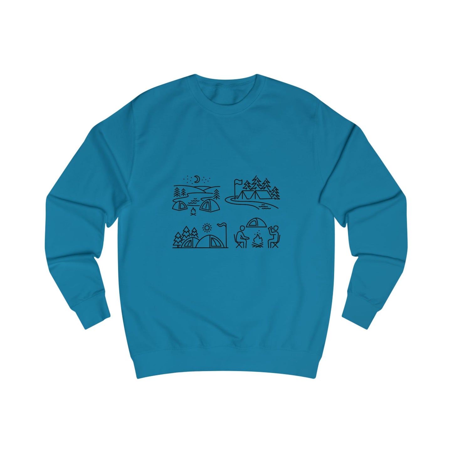 Outdoor Adventure Unisex Sweatshirt - Cozy Nature-Themed Apparel for Hiking, Camping, Travel, Gifts, Eco-Conscious Living