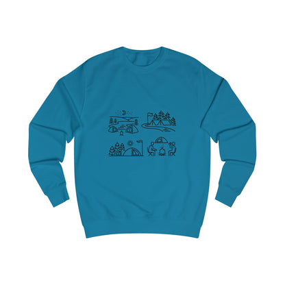 Outdoor Adventure Unisex Sweatshirt - Cozy Nature-Themed Apparel for Hiking, Camping, Travel, Gifts, Eco-Conscious Living