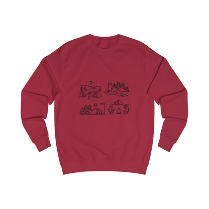 Outdoor Adventure Unisex Sweatshirt - Cozy Nature-Themed Apparel for Hiking, Camping, Travel, Gifts, Eco-Conscious Living
