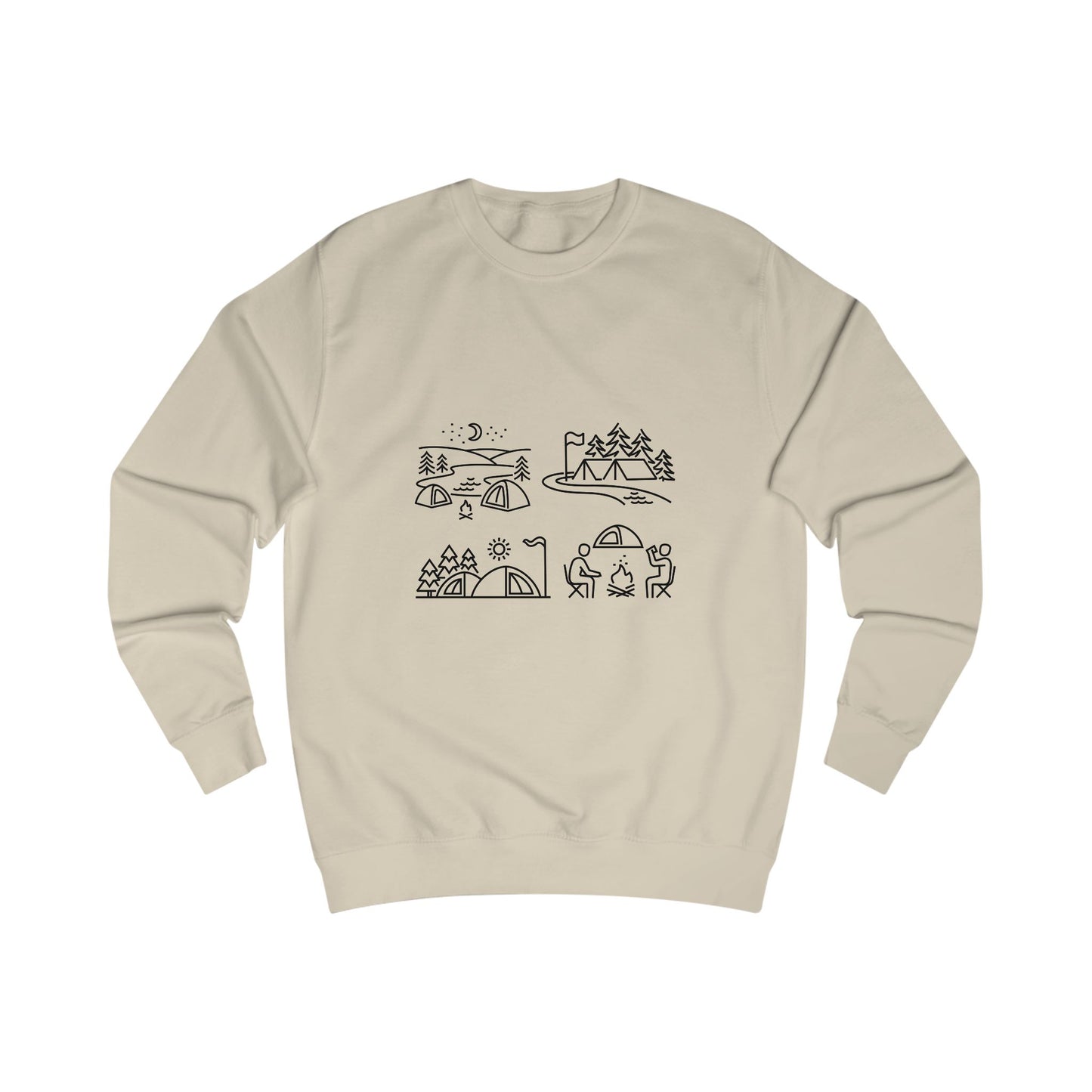 Outdoor Adventure Unisex Sweatshirt - Cozy Nature-Themed Apparel for Hiking, Camping, Travel, Gifts, Eco-Conscious Living