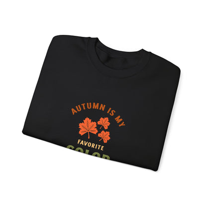 Autumn-Inspired Unisex Crewneck Sweatshirt - Cozy Fall Apparel, Gift for Her, Birthday Present, Family Gathering, Seasonal Fashion - MaisonThreadory