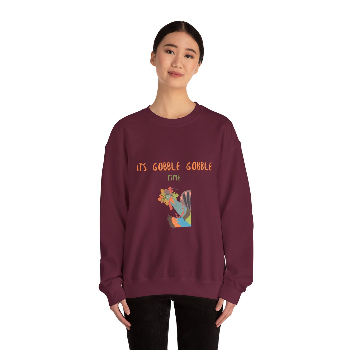 Thanksgiving Vibe Crewneck Sweatshirt, Fall Fashion, Unisex Sweatshirt, Cozy Gift for Her, Autumn Apparel, Holiday Wear - MaisonThreadory