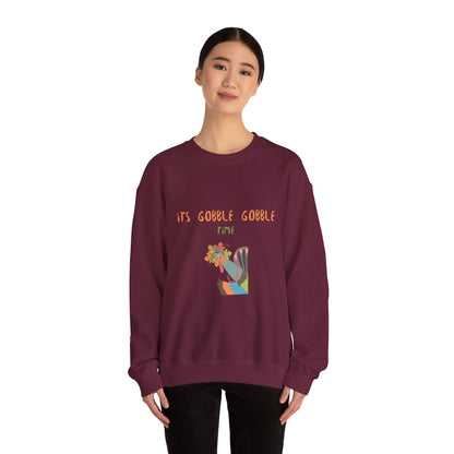 Thanksgiving Vibe Crewneck Sweatshirt, Fall Fashion, Unisex Sweatshirt, Cozy Gift for Her, Autumn Apparel, Holiday Wear - MaisonThreadory
