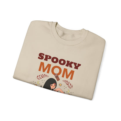 Spooky Mom Sweatshirt | Unisex Crewneck | Halloween Apparel | Gift for Moms | Cozy Fall Fashion | Cute Sweatshirt - MaisonThreadory