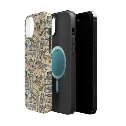 Travel-Inspired Magnetic Tough Cases, Unique Phone Accessories, Perfect for Adventurers, Great Gift for Travelers or Holidays