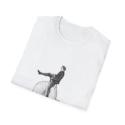 Vintage-Inspired Graphic Tee: "Big Wheel, Big Vision" Unisex Softstyle T-Shirt, Casual Outfit, Funny Gift, Bicycle Lover's Apparel, [...]