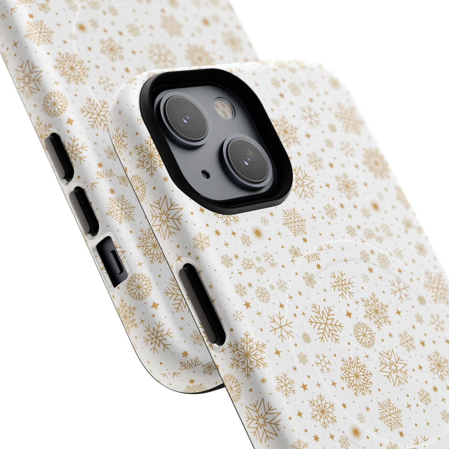 Festive Snowflake Phone Cases for Winter, Holiday Gift, Sleek Design, Winter Accessories, Durable Protection - MaisonThreadory