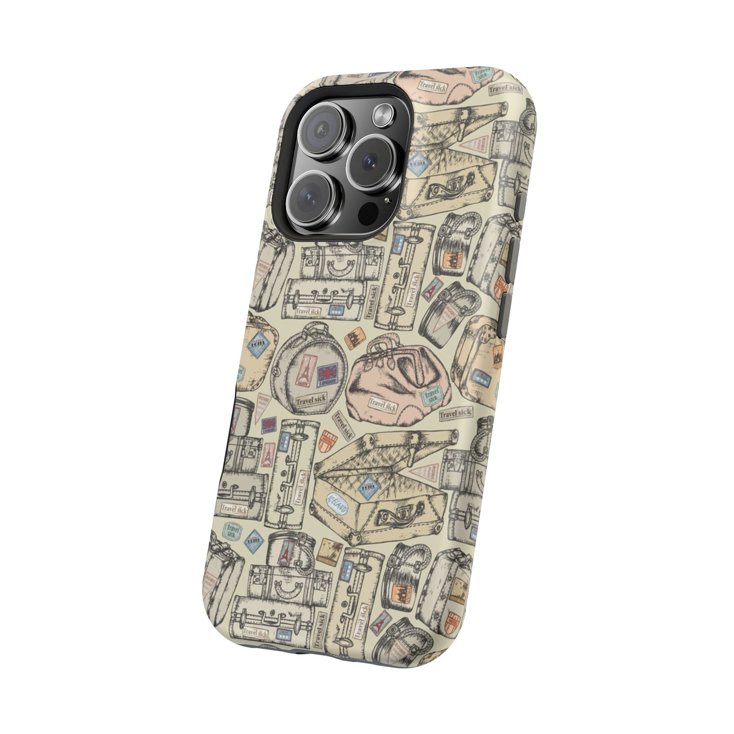 Travel-Inspired Magnetic Tough Cases, Unique Phone Accessories, Perfect for Adventurers, Great Gift for Travelers or Holidays