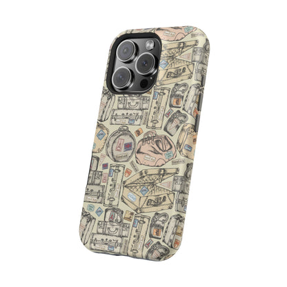 Travel-Inspired Magnetic Tough Cases, Unique Phone Accessories, Perfect for Adventurers, Great Gift for Travelers or Holidays