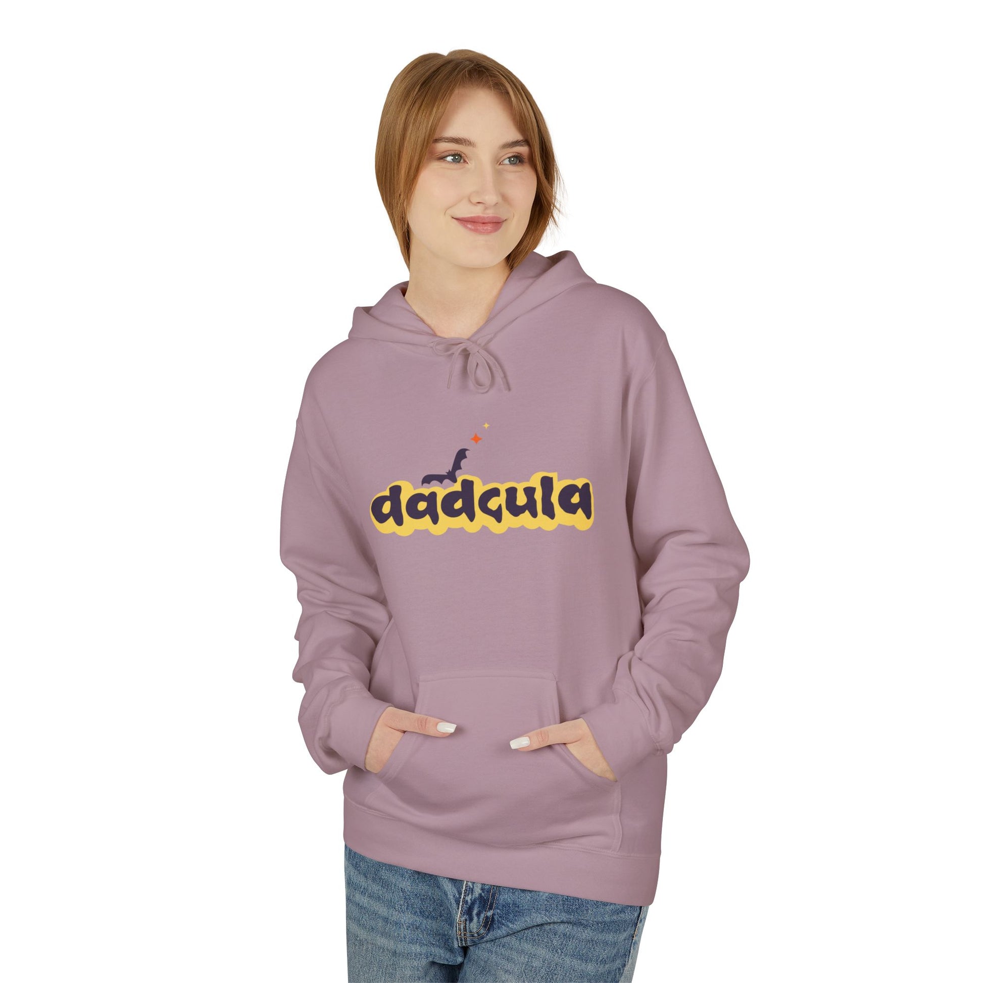 Dramatic Fleece Hoodie with Unique Design, Cozy Fall Apparel, Great for Halloween, Casual Wear, Gift for Friends - MaisonThreadory