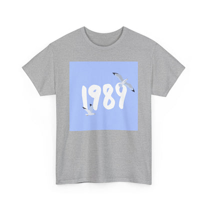 1989 Vintage Unisex Heavy Cotton Tee, Casual Shirt, Gift for Music Lovers, Classic Graphic Tee, Music Celebration Apparel - MaisonThreadory