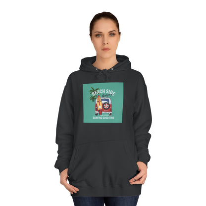 Beachside Vibes Unisex Hoodie | Perfect for College Students, Cozy Days, Summer Vacations, Gift for Friends, Casual Wear - MaisonThreadory