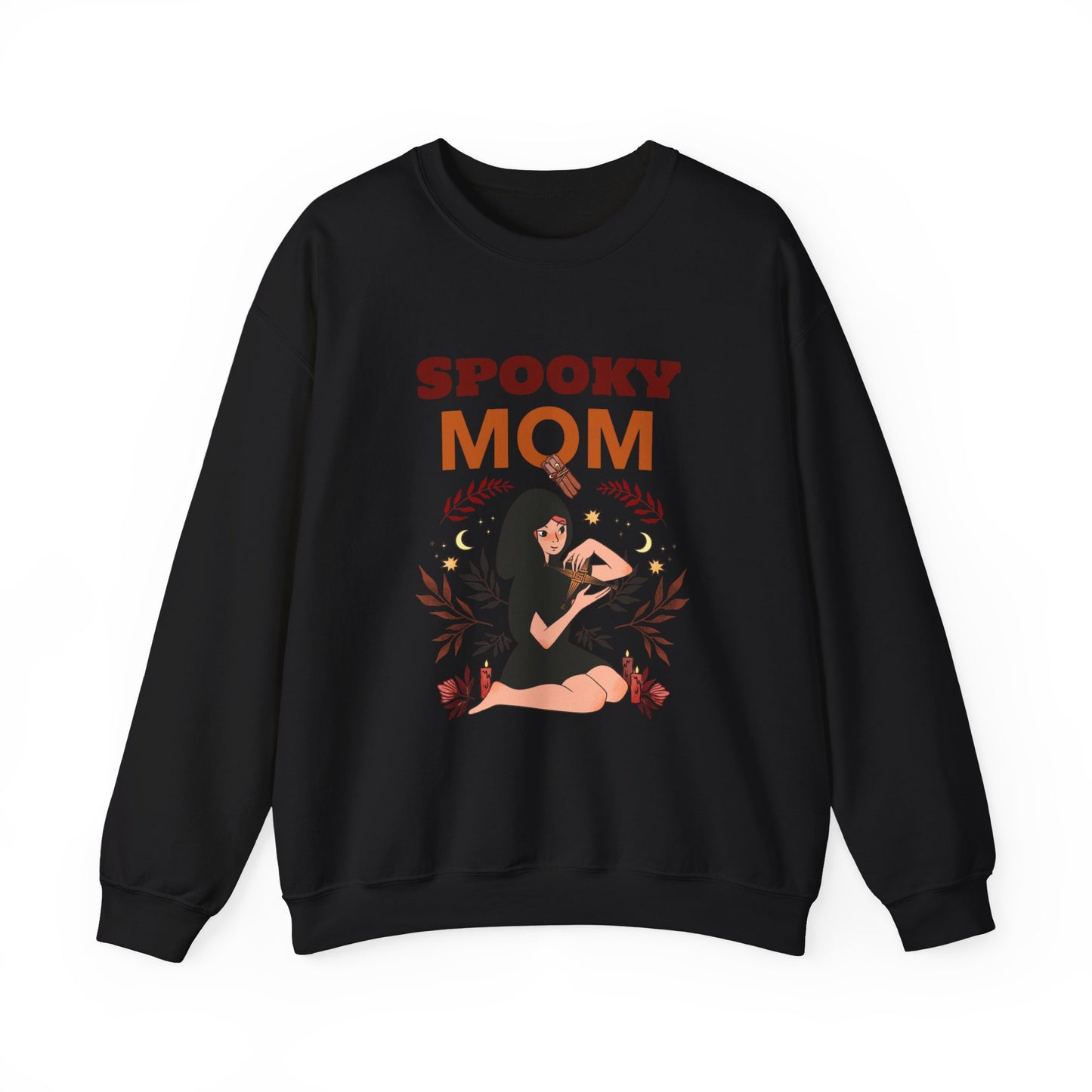 Spooky Mom Sweatshirt | Unisex Crewneck | Halloween Apparel | Gift for Moms | Cozy Fall Fashion | Cute Sweatshirt - MaisonThreadory