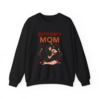 Spooky Mom Sweatshirt | Unisex Crewneck | Halloween Apparel | Gift for Moms | Cozy Fall Fashion | Cute Sweatshirt - MaisonThreadory