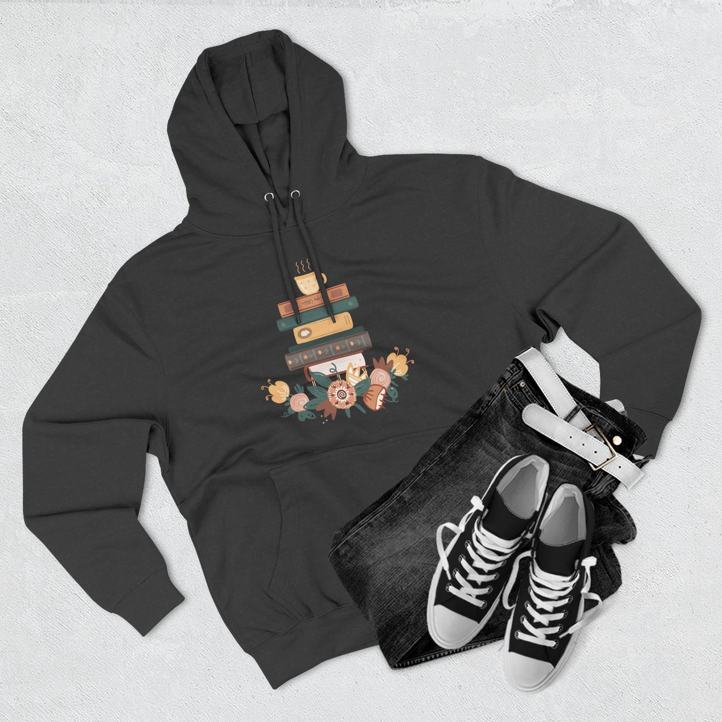 Cozy Book Lover's Hoodie | Three-Panel Fleece, Reading Gift, Literary Sweatshirt, Casual Apparel, Birthday Present, Book Club Outfit - MaisonThreadory