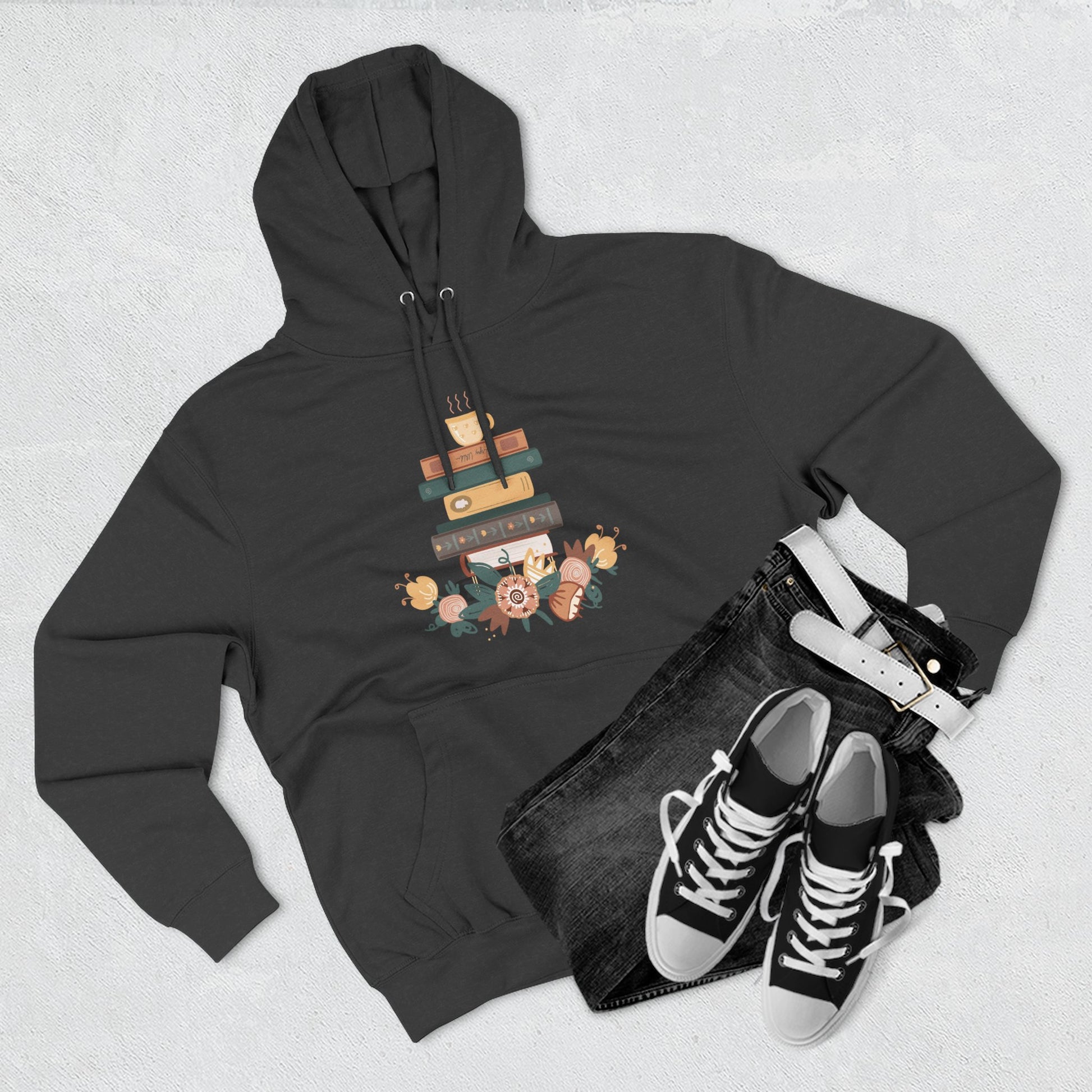 Cozy Book Lover's Hoodie | Three-Panel Fleece, Reading Gift, Literary Sweatshirt, Casual Apparel, Birthday Present, Book Club Outfit - MaisonThreadory