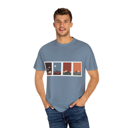 Unisex Mountain Sunset T-Shirt | Cozy Casual Wear, Nature Lover Gift, Travel Tee, Outdoor Adventure Shirt, Hiking Apparel
