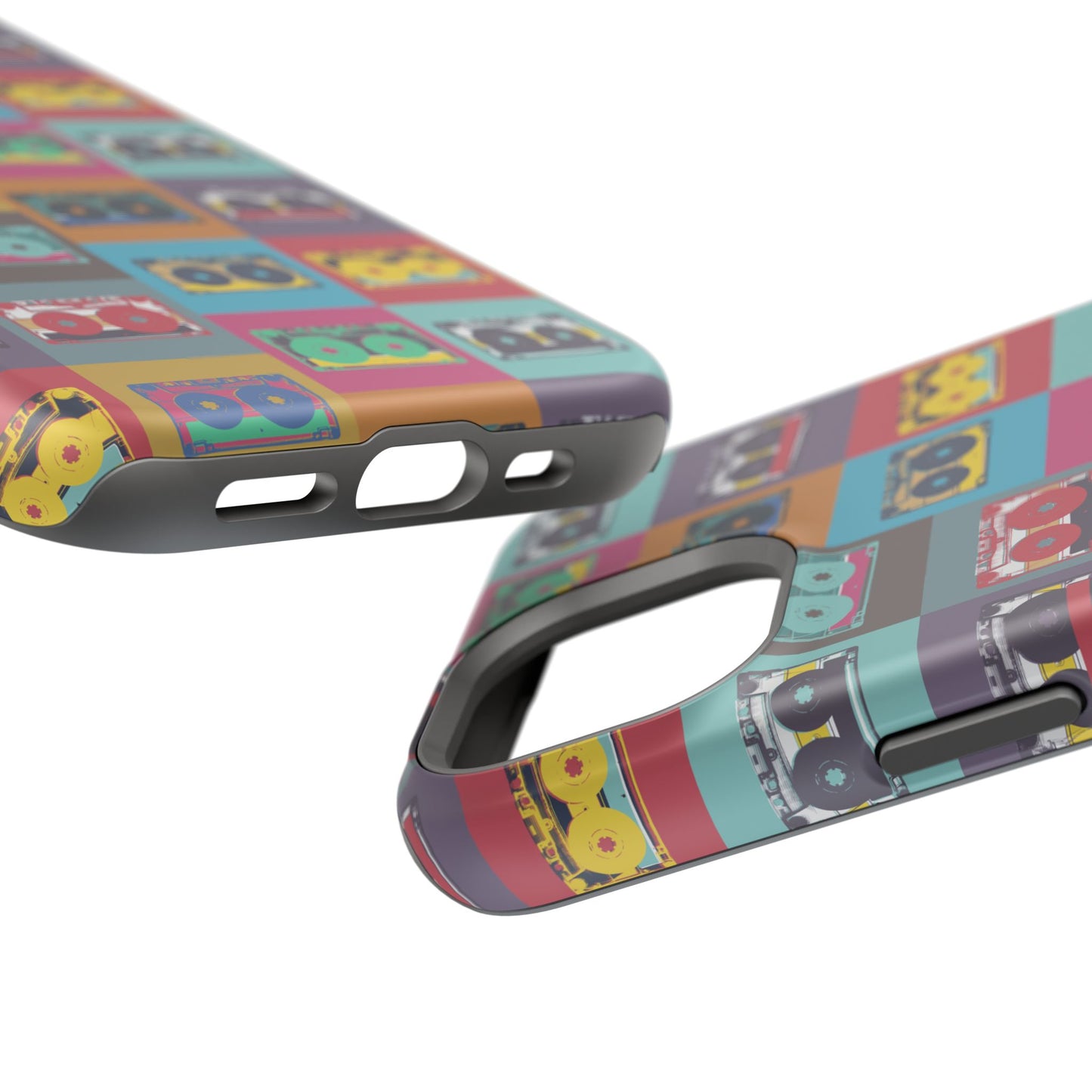 Retro Cassette Tape Phone Case, Vintage Style Tough Case, Music Lover Gift, Funky Tech Accessory, Fun Phone Cover