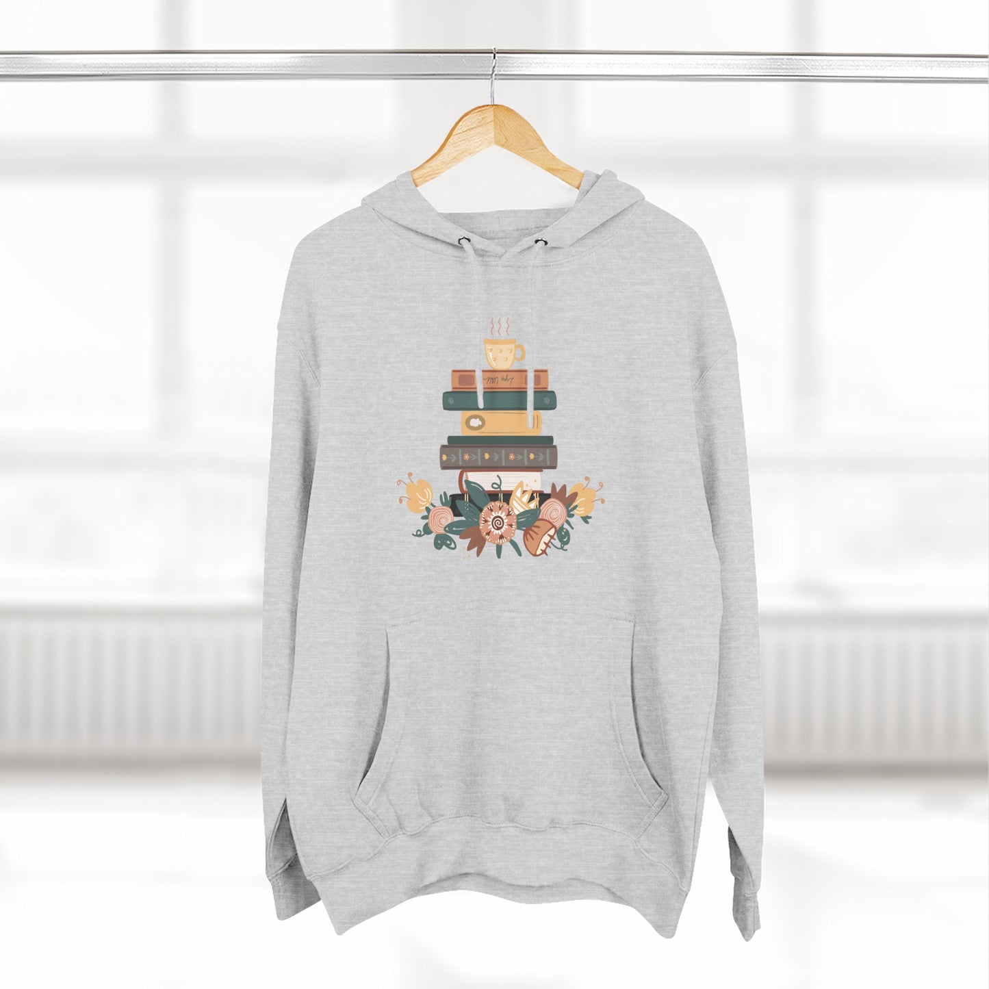 Cozy Book Lover's Hoodie | Three-Panel Fleece, Reading Gift, Literary Sweatshirt, Casual Apparel, Birthday Present, Book Club Outfit - MaisonThreadory