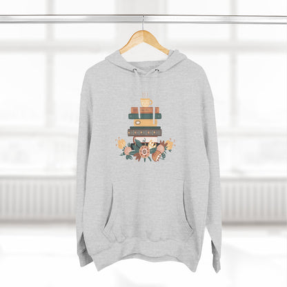 Cozy Book Lover's Hoodie | Three-Panel Fleece, Reading Gift, Literary Sweatshirt, Casual Apparel, Birthday Present, Book Club Outfit - MaisonThreadory