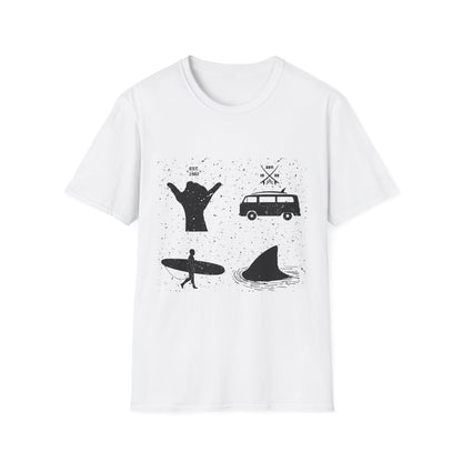 Cool Surf Vibes Unisex T-Shirt - Perfect for Beach Lovers, Summer Festivals, Gift for Surfers, Casual Wear, Vacation Style