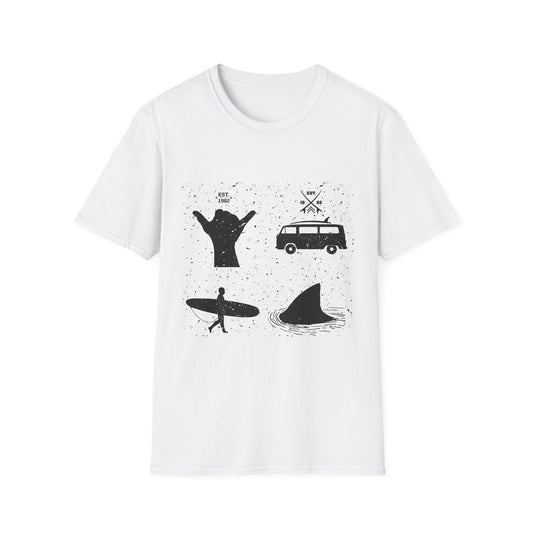 Cool Surf Vibes Unisex T-Shirt - Perfect for Beach Lovers, Summer Festivals, Gift for Surfers, Casual Wear, Vacation Style