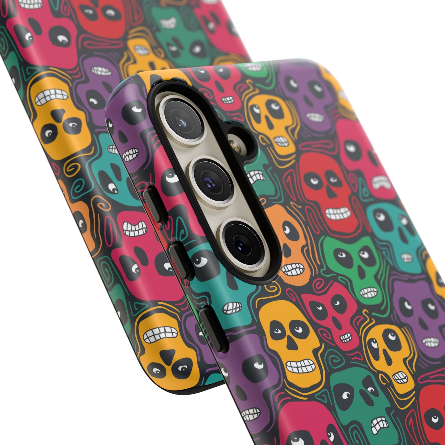 Phone Case, Day of the Dead Tough Case Phone, Mexican Skull Phone Cover, Floral Skeleton Phone Protector, Sugar Skull iPhone Case, Tough