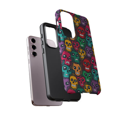Phone Case, Day of the Dead Tough Case Phone, Mexican Skull Phone Cover, Floral Skeleton Phone Protector, Sugar Skull iPhone Case, Tough