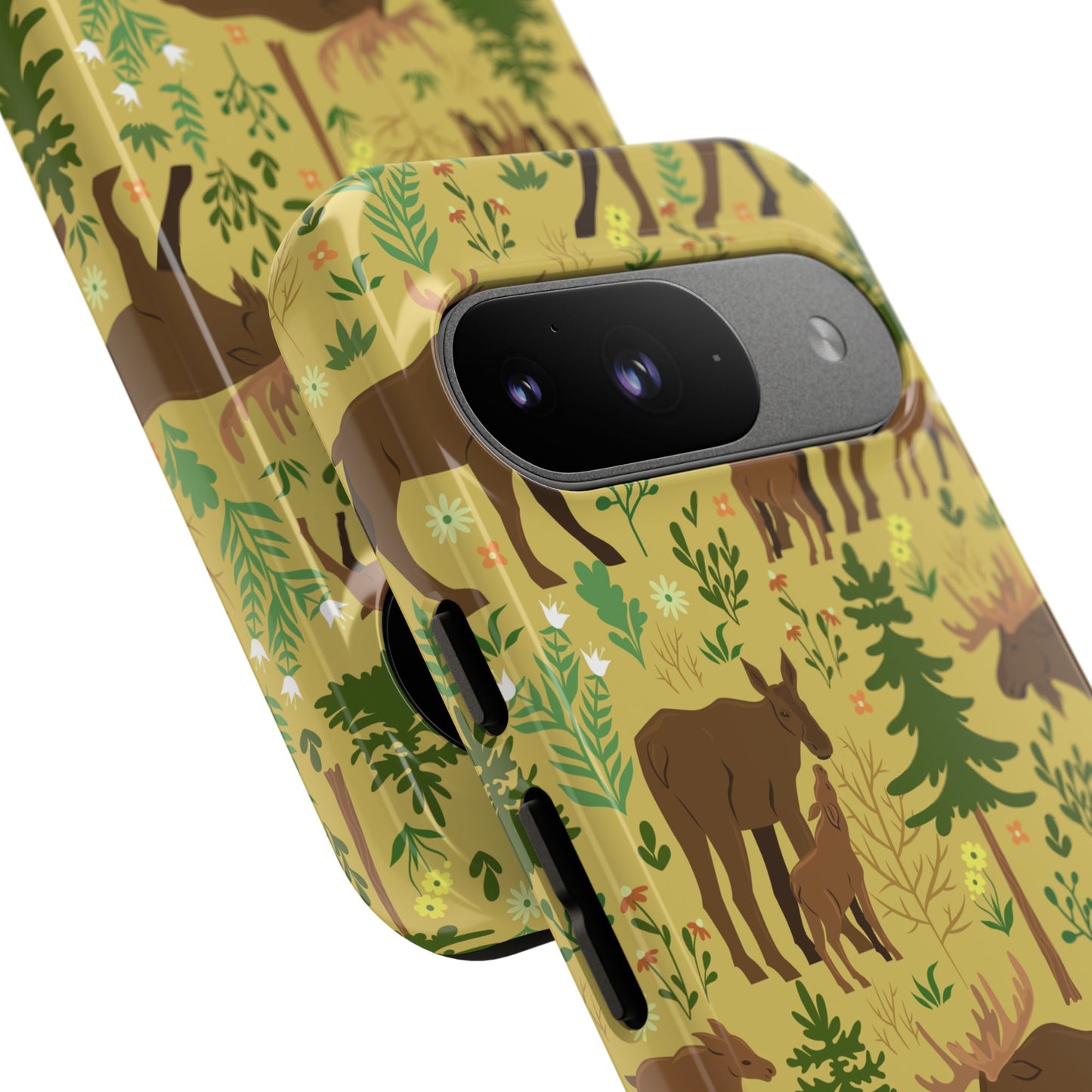 Moose Phone Case - Nature Lover's Accessory, Gifts for Outdoorsy Friends, Wildlife Decor, Eco-Friendly Cover, Forest Adventure Gear - MaisonThreadory
