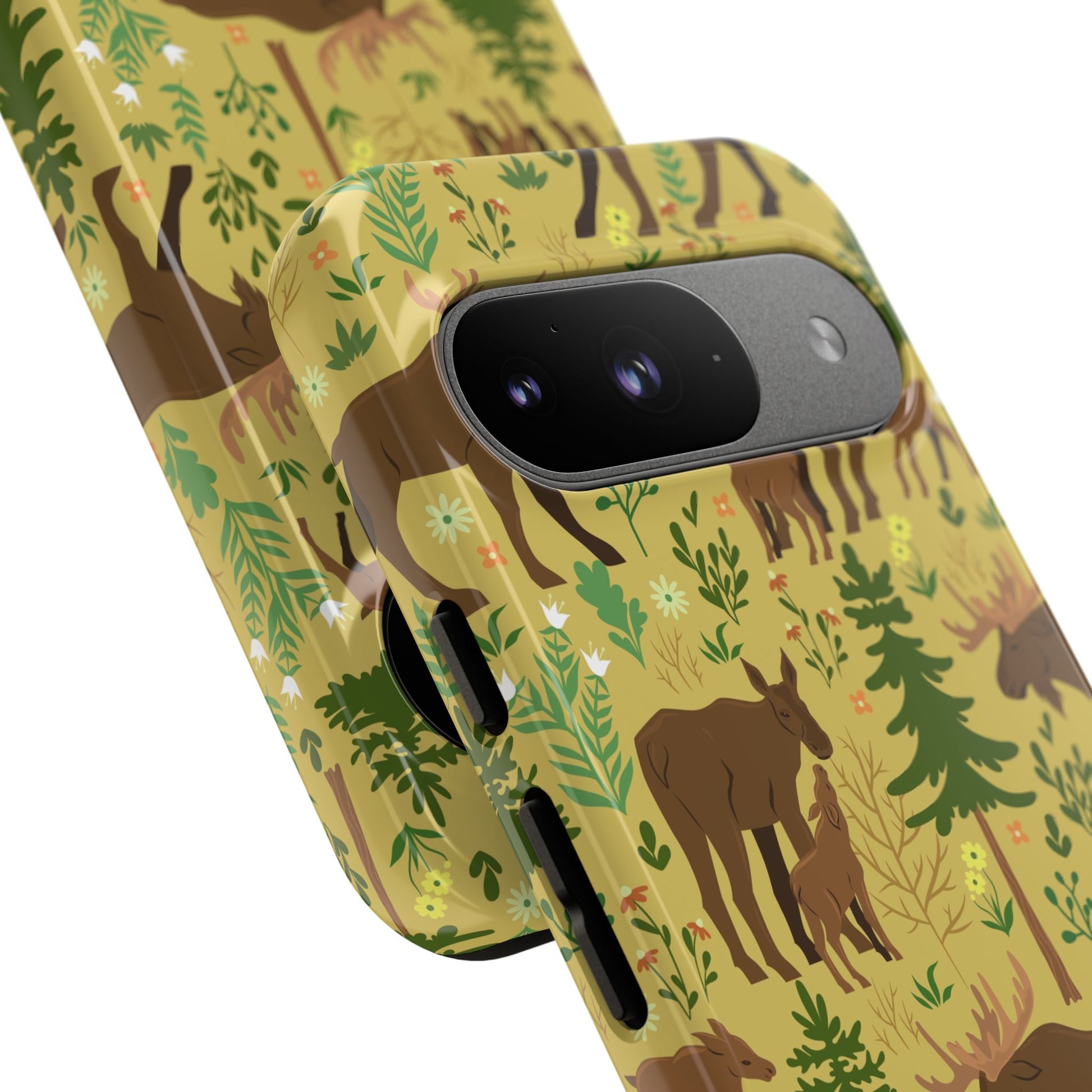 Moose Phone Case - Nature Lover's Accessory, Gifts for Outdoorsy Friends, Wildlife Decor, Eco-Friendly Cover, Forest Adventure Gear - MaisonThreadory