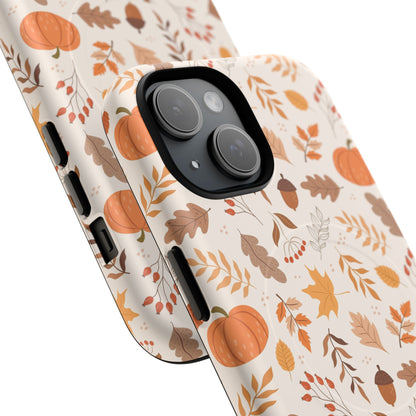 Autumn Floral Phone Case - Tough Magnetic Cases for Fall, Seasonal Accessories, Nature Lover Gifts, Cute Phone Cover, Unique Phone Case - MaisonThreadory