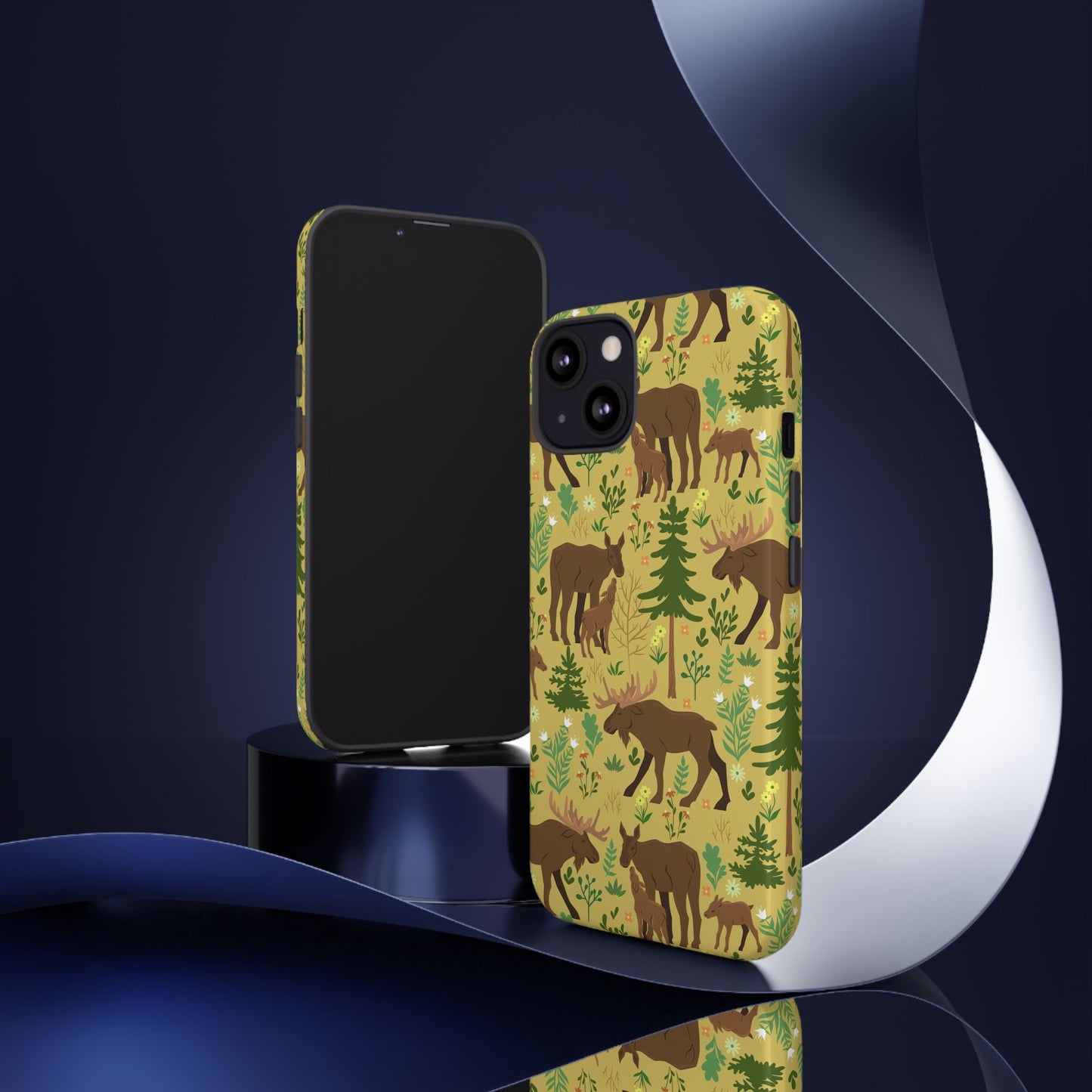 Moose Phone Case - Nature Lover's Accessory, Gifts for Outdoorsy Friends, Wildlife Decor, Eco-Friendly Cover, Forest Adventure Gear - MaisonThreadory