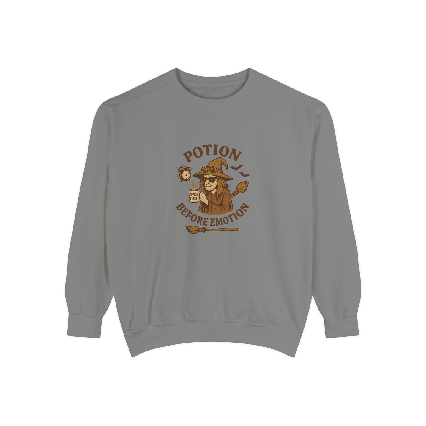 Potion Before Emotion Sweatshirt | Unisex Magical Sweatshirt for Cozy Days, Witchy Gifts, Halloween Apparel, Birthday Present, [...] - MaisonThreadory